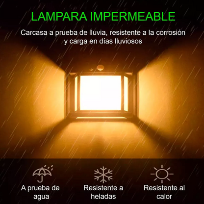 lampara solar cálida interior y exterior