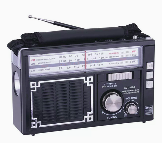 radio vintage solar para campo