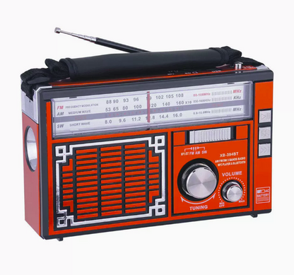 radio vintage solar para campo